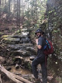 Worth Pugh hiking in the appalachians