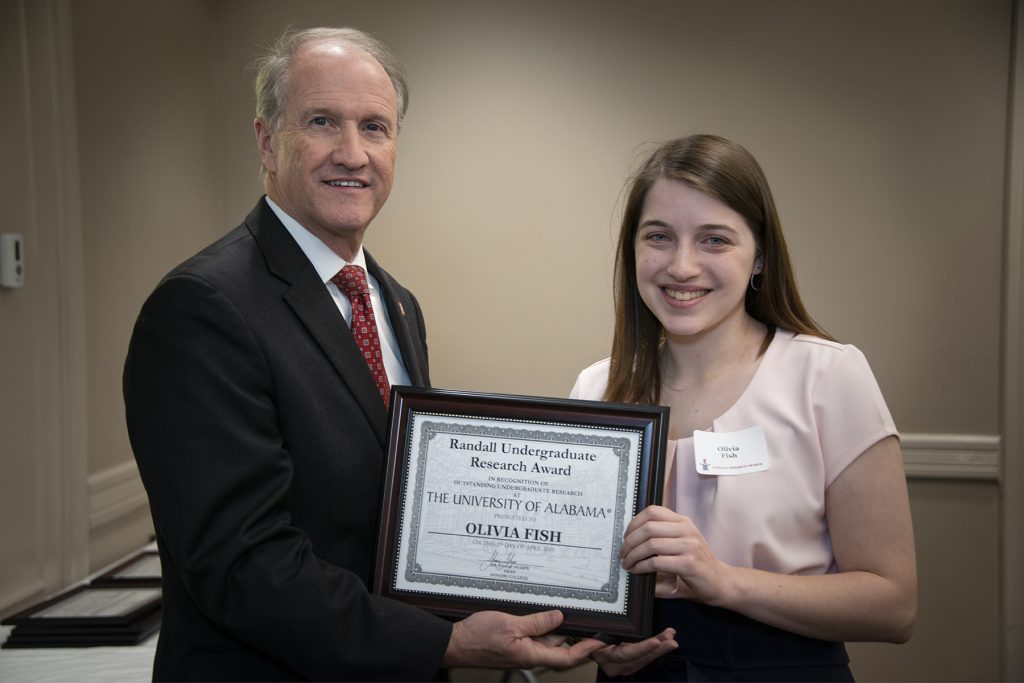 Olivia Fish (Reed) - Randall Outstanding Undergraduate Research Award